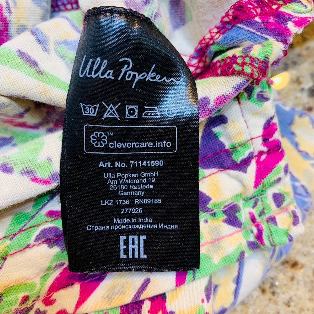 Ulla Popken Tunic Top Womens USA Size 16/18 Artsy Lagenlook Paisley Cotton - Picture 10 of 12